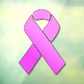 Kankerondersteunend lint-lint-lint raamsticker