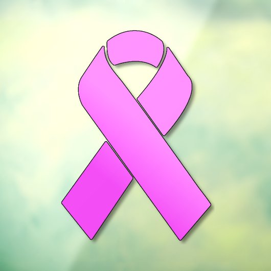 Kankerondersteunend lint-lint-lint raamsticker (Vel 3)