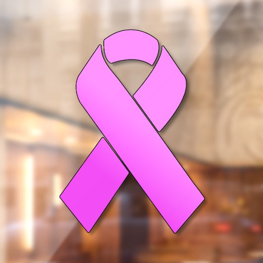 Kankerondersteunend lint-lint-lint raamsticker (Vel 2)