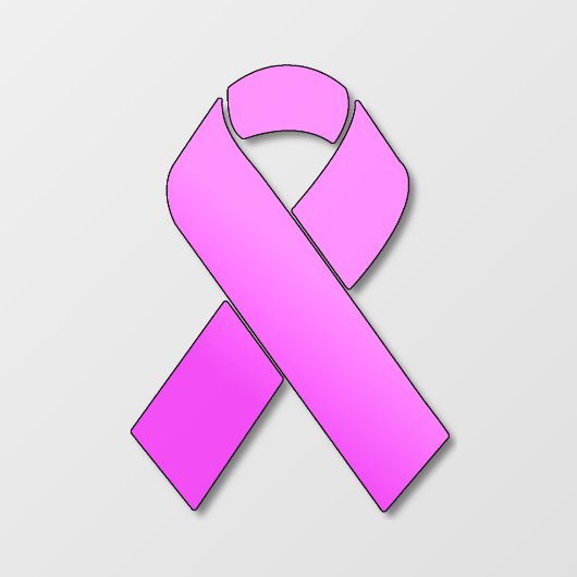 Kankerondersteunend lint-lint-lint raamsticker (Vel)