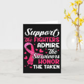 Kankerondersteuning Bewonder eer borstkanker Aware Kaart (Gele Bloem)