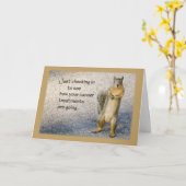 Kankerondersteuning Denken aan jou, Eekhoorn Kaart (Gele Bloem)