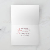 Kankerondersteuning Denken aan jou, Vlinders, Roze Kaart (Binnen)