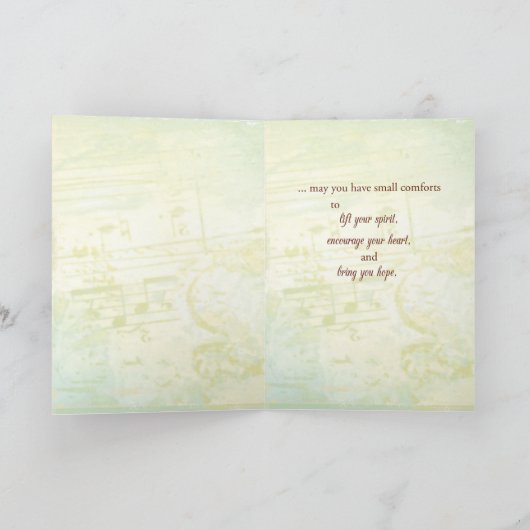 Kankerondersteuning, Religieuze Engel Kaart (Binnen)