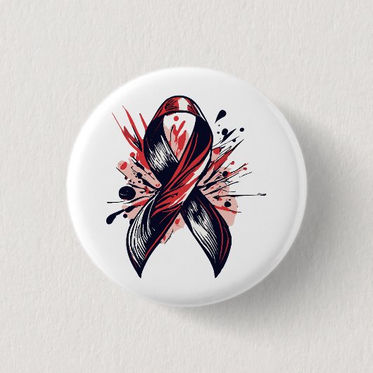 Kankerondersteuning Ronde Button 3,2 Cm (Voorkant)