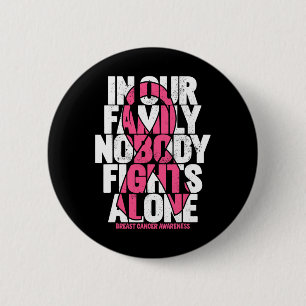Kankerondersteuning Roze Familie Borstkanker Bewus Ronde Button 5,7 Cm