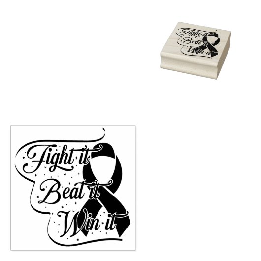 Kankerondersteuning Rubberstempel (Gestempeld)