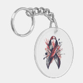 Kankerondersteuning Sleutelhanger (Voorkant Links)