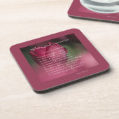 Kankerondersteuning, wat kanker niet kan doen, blo drankjes onderzetter (Linkerzijde)