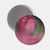 Kankerondersteuning, wat kanker niet kan doen, blo magneet (Voorkant / Achterkant)