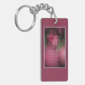 Kankerondersteuning, wat kanker niet kan doen, blo sleutelhanger (Voorkant Links)