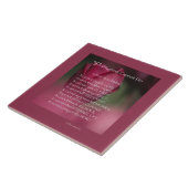 Kankerondersteuning, wat kanker niet kan doen, blo tegeltje (Zijkant)