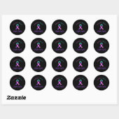 Kankeroverlevende 2 ronde sticker (Vel)