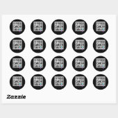 Kankeroverlevende 3 ronde sticker (Vel)