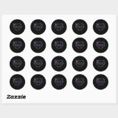 Kankeroverlevende 5 ronde sticker (Vel)