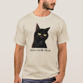 Kankeroverlevende Angry Cat Shirt, losgeslagen T-shirt (Voorkant)