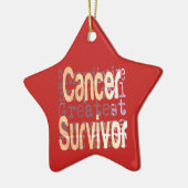 Kankeroverlevende extraordinair keramisch ornament (Links)