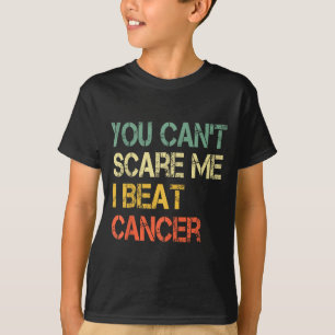 Kankeroverlevende leuk retro kan kanker niet versl t-shirt