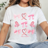 Kankeroverlevende roze lint T-shirt, Coquette Canc Tri-Blend Shirt