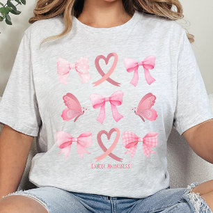 Kankeroverlevende roze lint T-shirt, Coquette Canc Tri-Blend Shirt