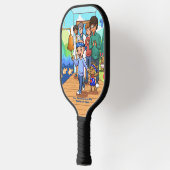 Kankeroverlevende standaard zwarte pickleball pedd pickleball paddle (Links)