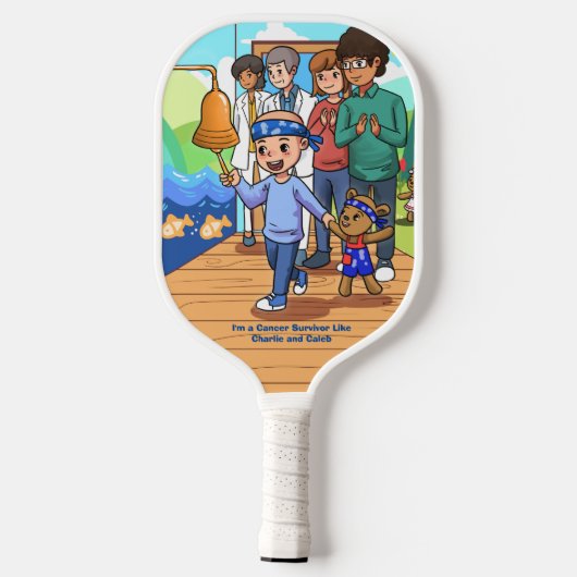 Kankeroverlevende standaard zwarte pickleball pedd pickleball paddle (Achterkant)