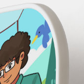 Kankeroverlevende standaard zwarte pickleball pedd pickleball paddle (Links Detail)