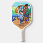 Kankeroverlevende standaard zwarte pickleball pedd pickleball paddle (Voorkant)