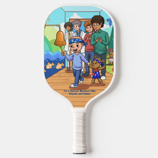 Kankeroverlevende standaard zwarte pickleball pedd pickleball paddle (Voorkant)