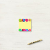 Kankerpapier voor waterverf, met schildpadden post-it® notes (Op bureau)