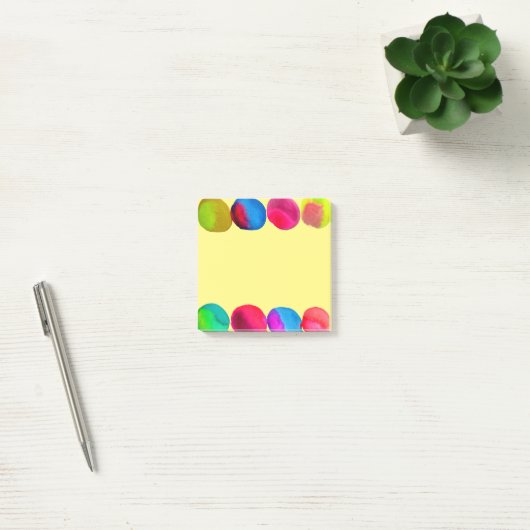 Kankerpapier voor waterverf, met schildpadden post-it® notes (Kantoor)