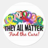 kankerpatiënt ronde sticker (Voorkant)