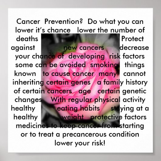 Kankerpreventie Poster (Voorkant)