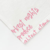 Kankerquote opheffen met bloemen fleece deken (Hoek)