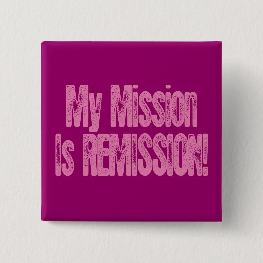 Kankerremissie roze Button (Voorkant)