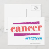 Kankerroze Briefkaart (Voorkant / Achterkant)