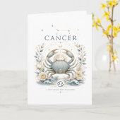 Kankersterrenbeeld Astrologie Horoscoop Teken Kaart (Gele Bloem)