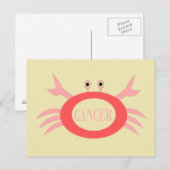 Kankersterteken krab-Briefkaart Briefkaart (Voorkant / Achterkant)