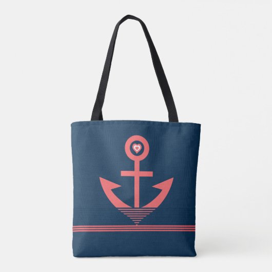 Kankerstrepen en hartslag voor de koraalvisserij tote bag (Achterkant)