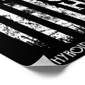 Kankerstrijder Amerikaanse vlag 1 Poster (Hoek)