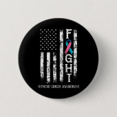 Kankerstrijder Amerikaanse vlag 1 Ronde Button 5,7 Cm (Voorkant)