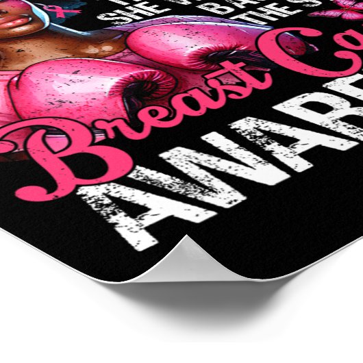 Kankerstrijder Ik ben het Storm Sterke Vrouwen Roz Poster (Hoek)