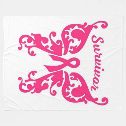 KANKERSURVIVOR FLEECE DEKEN (Voorkant (Horizontaal))