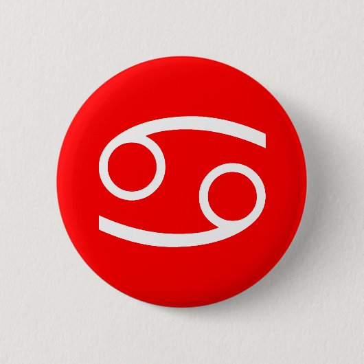 Kankersymbool Ronde Button 5,7 Cm (Voorkant)