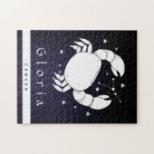 Kankersymbool Zodiac Birthday Star Sign Name Lunar Legpuzzel (Horizontaal)