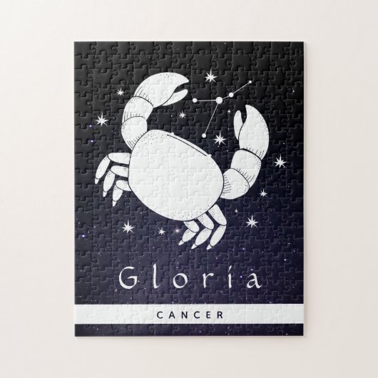 Kankersymbool Zodiac Birthday Star Sign Name Lunar Legpuzzel (Verticaal)