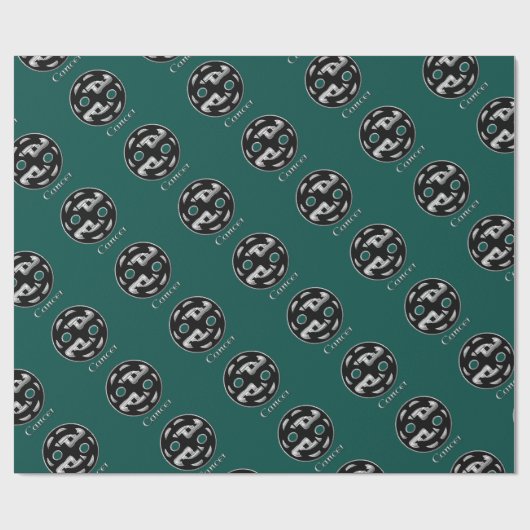 Kankerteken Celtic Knot Zodiapaper Cadeaupapier (Vlak)
