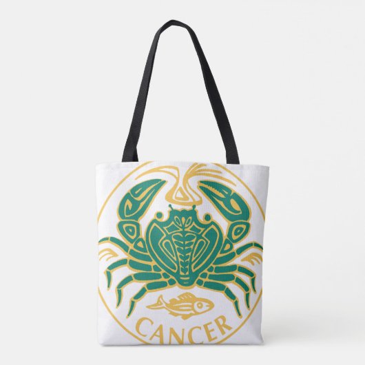 Kankerteken van de dierenriem op een tote bag (Achterkant)