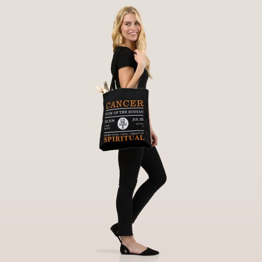 Kankerteken van de diersoort, astrologisch tote bag (Op model)