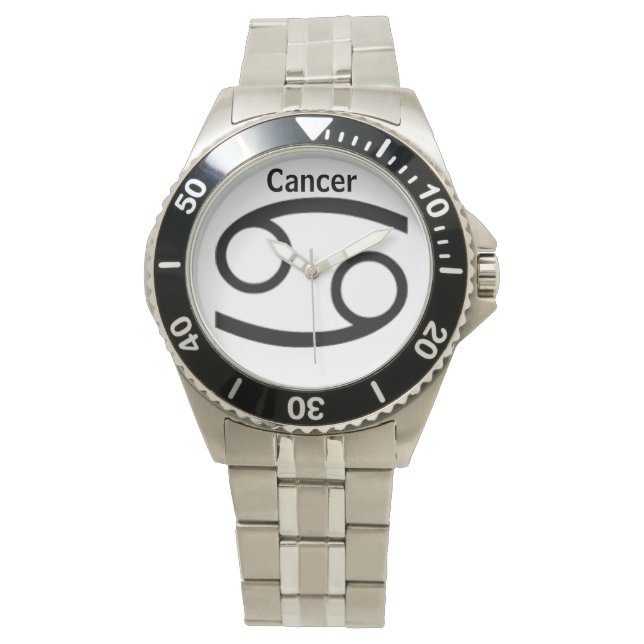 Kankerteken van de Zodiac. Mannen horloges. Horloge (Voorkant)